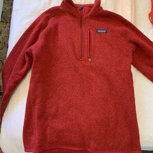 Patagonia Red Half-Zip Pullover